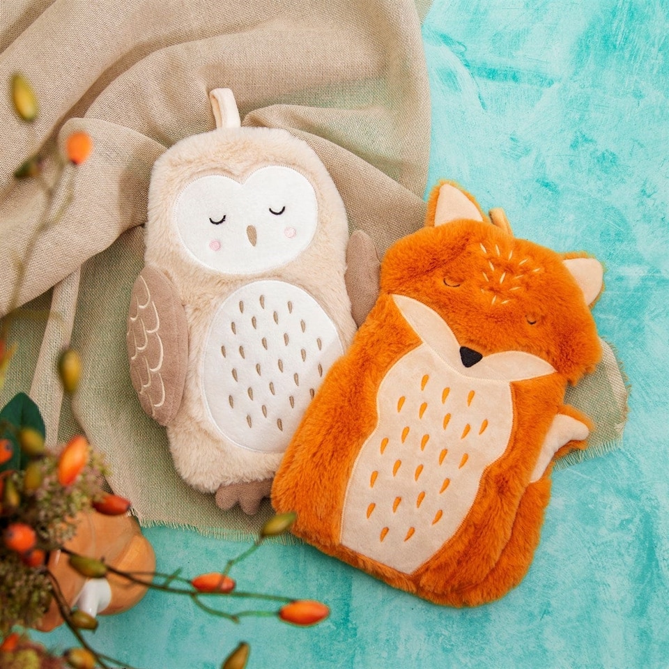 image 1 of Sass & Belle Finley Fox Hot Water Bottle 30 x 20 cm