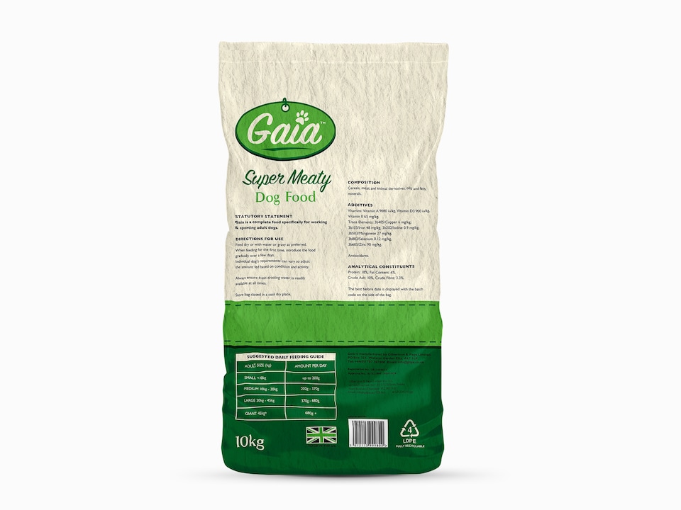 image 1 of Gaia Super Meaty - Complete Dry Dog Food - 10kg