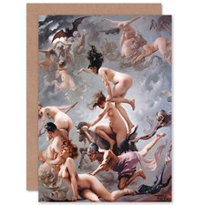 Falero Witches Going Their Sabbath Blank Art Card