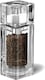 image 1 of Cole & Mason Cube Clear Salt Shaker and Pepper Mill Combi, Precision+, Acrylic, 145 mm, Duo Mill, Includes 1 x Salt Shaker/Pepper Grinder
