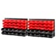 image 1 of KCT 64 Pc Wall Mounted Tool Storage Organiser Rack for Garage Workshop Shed Screw Nut and Bolt DIY Board Bin Mount Tidy Solution