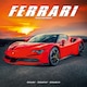 image 1 of Ferrari 2026 Calendar | Square Wall Calendar | Car Enthusiast Gift | Plastic Free Packaging | by Avonside Publishing