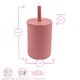 image 3 of Tiny Dining Baby Silicone Sippy Cup - 120ml  - Dusty Rose Pink