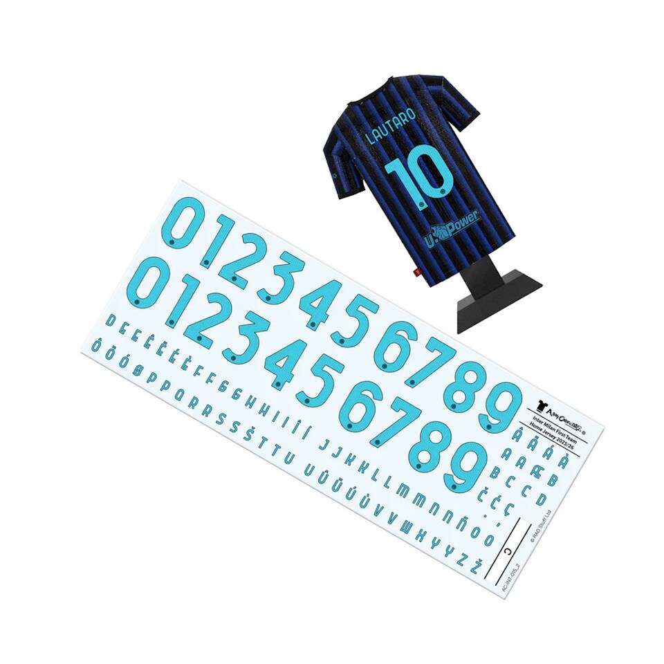 image 1 of RadStuff Metal Alloy Football Shirt - Inter Milan Home Kit 2025/26