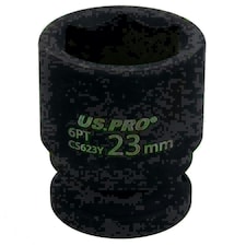 23mm Metric Shallow Impact Impacted European Style Socket 1/2" Drive 6 Sided