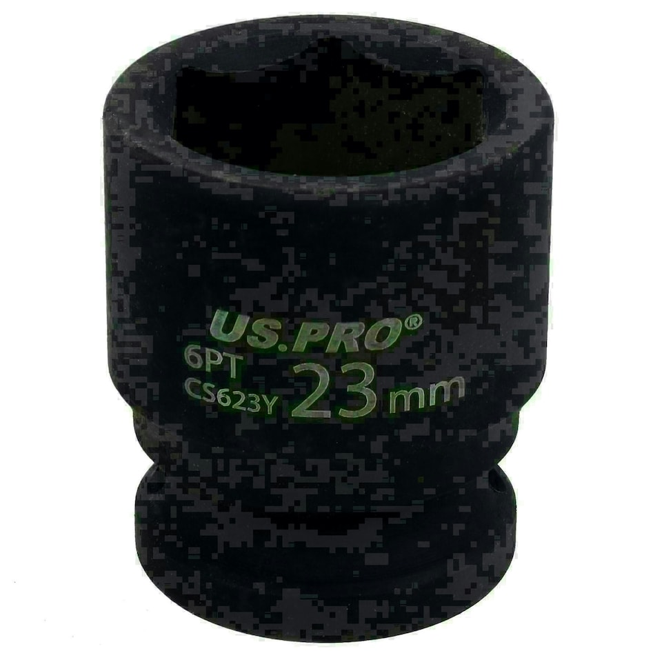 image 1 of 23mm Metric Shallow Impact Impacted European Style Socket 1/2" Drive 6 Sided
