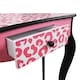 image 4 of Teamson Kids Gisele Leopard Print Vanity Playset, Pink/Black