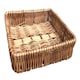 image 2 of Shallow Wicker Tray Set of 3 | Brown | Brown | Full Set