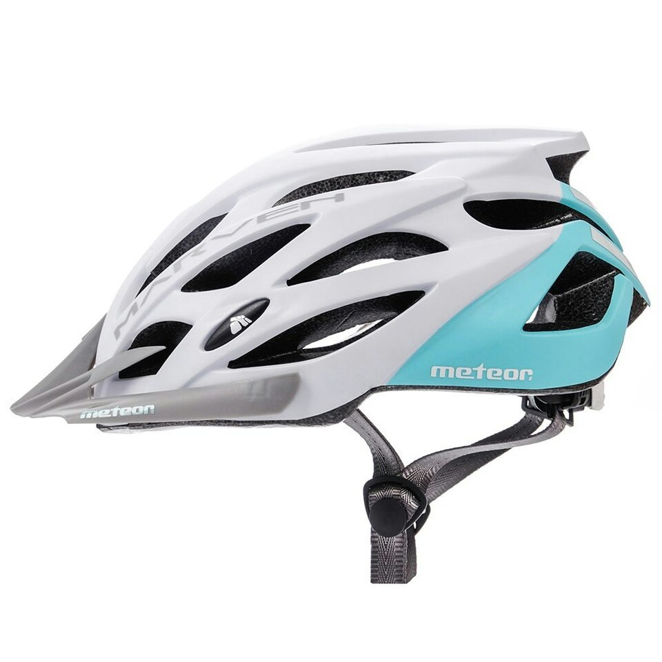 image 1 of Meteor Marven Cycle Helmet MTB Bike Skateboard Scooter Safety Gear White | White-Cy | M