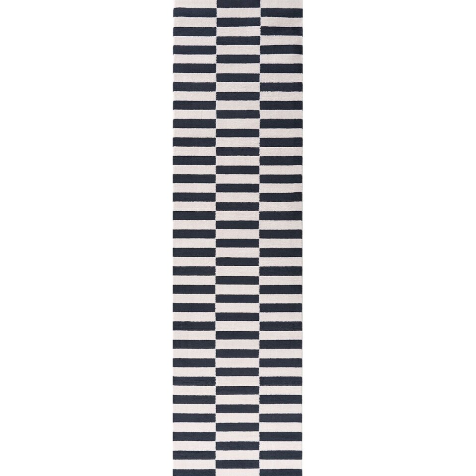 image 1 of The Rugs Loft Collection Striped Living Room Area Floor Rug and Runners Soft Pile
