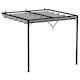 image 1 of Rattantree Lean To Wall Metal Pergola Gazebo With Retractable Canopy 8ft x 8ft