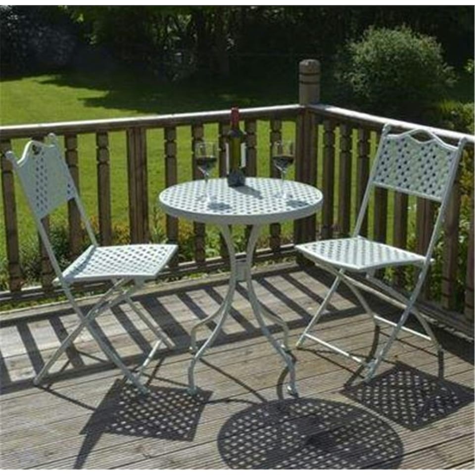 image 1 of 2 Seater Deluxe Havana Bistro Garden Set - Green