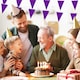 image 3 of Purple Colour Party Bunting 10m with 20 Pennants