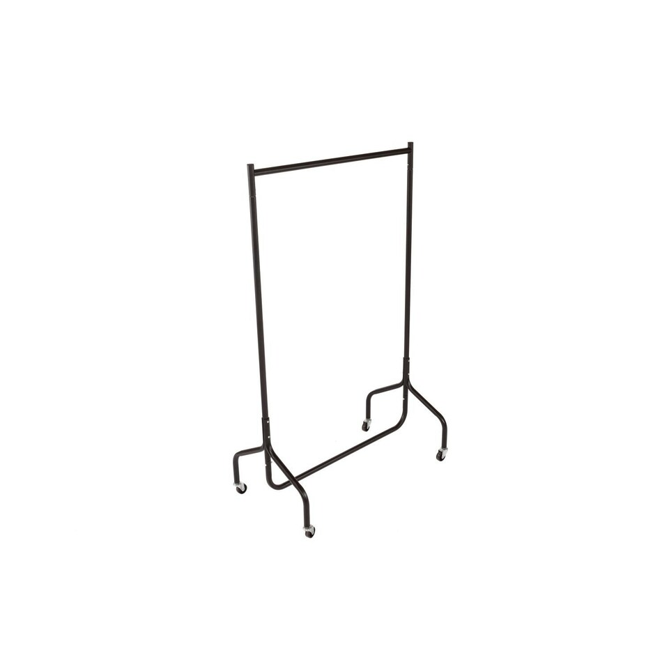 image 1 of Oypla 3ft Garment Clothes Rail Super Heavy Duty All Metal Black Black | One Size