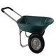 image 1 of Two Wheel Plastic Green Wheelbarrow - 75L/120kg Capacity with Puncture Proof Wheels