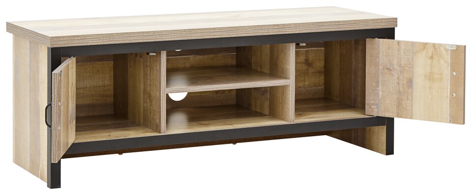 image 1 of Boston 2 Door TV Unit | Brown | Oak