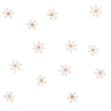 Gold Foiled White Daisy Shaped Table Confetti Scatter 10g