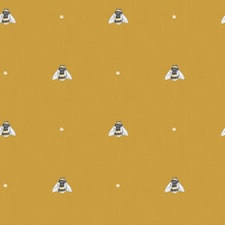 Sample of Bumble Bee wallpaper in mustard | Yellow | Mustard