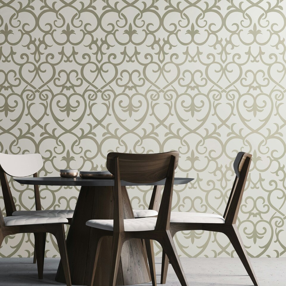 image 1 of NuWallpaper SLW3417 Rhapsody Self Adhesive Wallpaper, Grey Multi