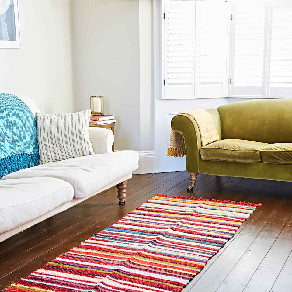 Multicoloured Recycled Rag Rug