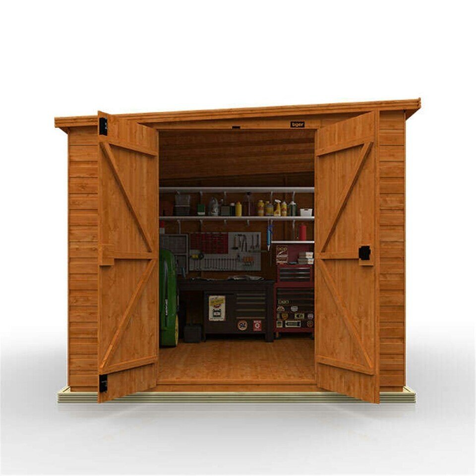 image 1 of 14ft x 10ft (4150mm x 2950mm) Horsforth Shiplap Pent Workshop Shed with 6 Windows (12mm Tongue and Groove Floor and Roof)