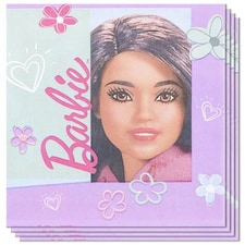 Barbie Sweet Life Luncheon Napkins 33cm 2Ply - Pack of 16
