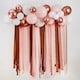 image 1 of Rose Gold Metallic Balloon & Streamer Backdrop Kit
