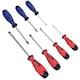 image 4 of 7pc Screwdriver Set Slotted Flat And Pozi Headed With Soft Grip Handles