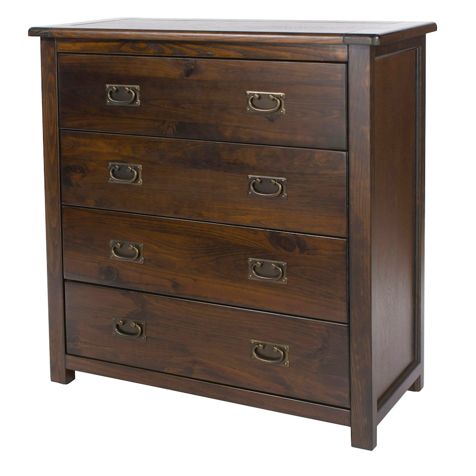 image 1 of Boston, 4 Drawer Chest Brown