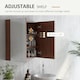 image 4 of kleankin 63Wx60H cm Double Door Wall-Mount Bathroom Mirrored Cabinet Medicine
