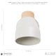 image 5 of Contemporary Scandinavian Designed Wall Light Fitting in Pastel Muted Dove Grey | Grey
