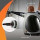 image 4 of HOMCOM Handheld Steam Cleaner Multi-purpose Steamer w/ 9 Pieces Accessory Grey