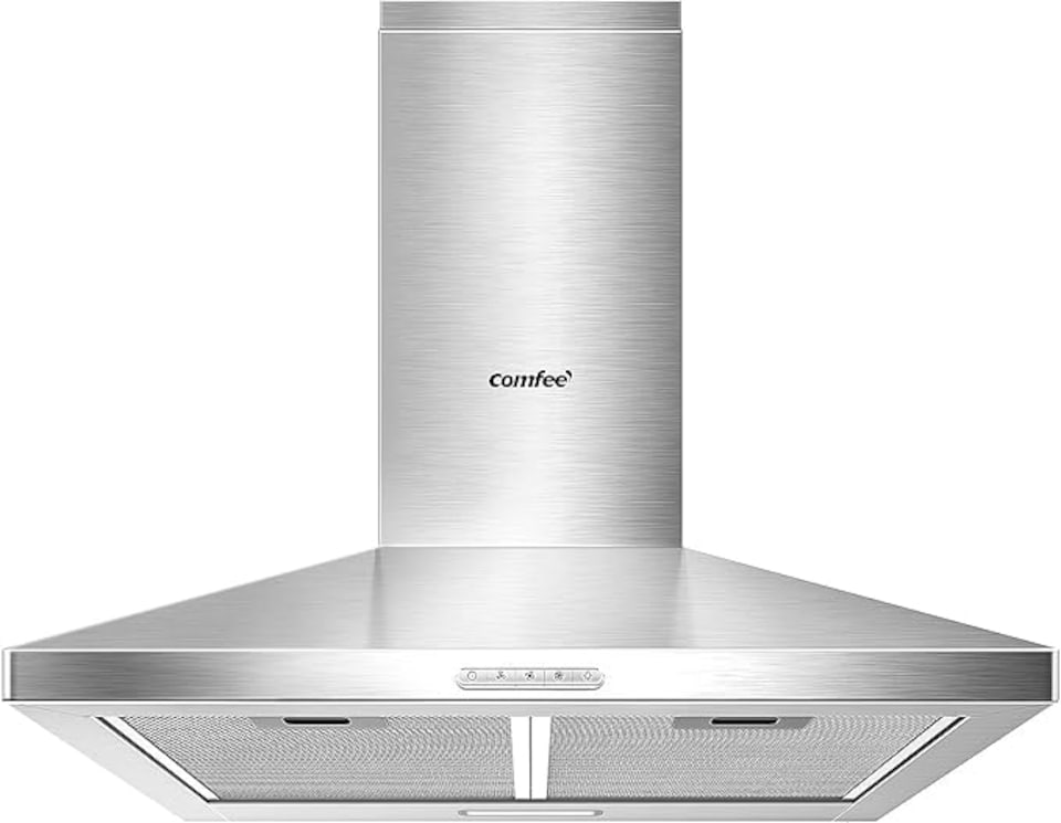 image 1 of Comfee 3-Speed Stainless Steel Range Hood With LED Light - 60cm