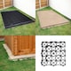 image 1 of True Products TruePave 4ft x 3ft Shed Base Kit 12 Interlocking Plastic Grids With Weed Fabric | Black