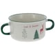 image 7 of Christmas Soup Mugs Jumbo Stoneware Two Handle Festive Xmas Bowls | Multi | Set of 4