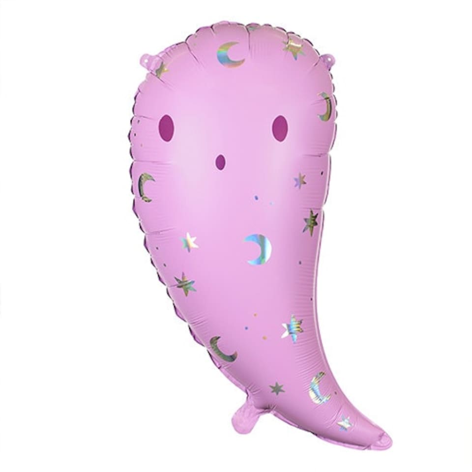 image 1 of Pink Ghost Halloween Giant Helium Foil Balloon 70cm / 27 in
