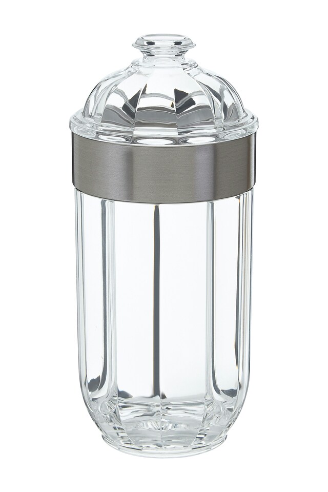 image 1 of Maison by Premier Large Silver Acrylic Canister