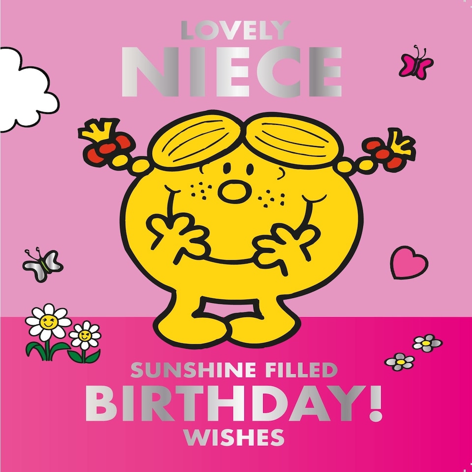 image 1 of Mr Men & Little Miss 'Lovely Niece' Birthday Card