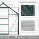 image 4 of Outsunny 6x10ft Walk-In Polycarbonate Greenhouse Plant Grow Galvanized Aluminium