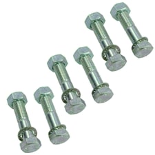 M16 (16mm) x 75mm High Tensile Tow Bar Ball Fixing Bolts Washers + Nuts 6 Pack