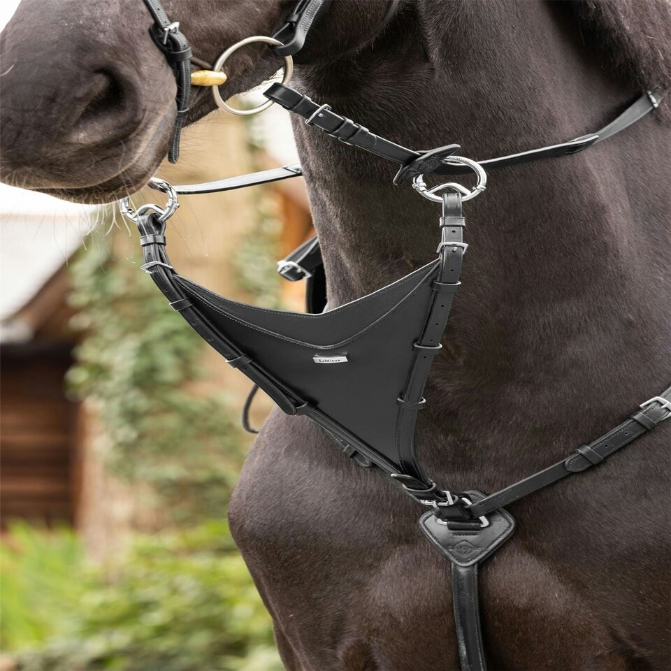 image 1 of LeMieux Bib Martingale Attachment Brown | Cob