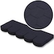 image 1 of Premium Asphalt Roof Shingles - Fish Scales Design 80 x 31.5 cm Weather Resistant Roofing Felt (25 Pcs)
