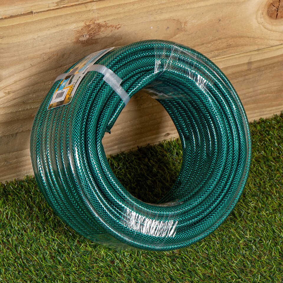 image 1 of 30m Reinforced Garden Hose Pipe / Hosepipe in Green