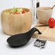 image 5 of Interiors by Premier Black Silicone Spoon Rest, Heat-Resistant Holder for Keeping Worktops Clean, Modern Red Design