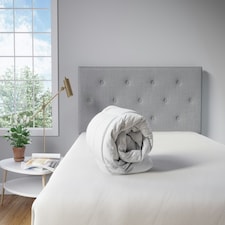 Luxury 13.5 Tog Goose Feather And Down Duvet 100% Cotton Cover Single White