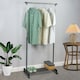image 2 of KCT Adjustable Single Clothes Rack on Wheels Black | Silver | One Size