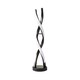 image 1 of ValueLights Infinity Black Double Twist Integrated LED Table Lamp