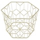 image 3 of Stylish Matte Gold Fruit Basket, Functional Design Unique Fruit Basket For Livingroom, Durable Fruit Basket Gold