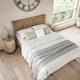 image 3 of Dunkeld Solid Wooden Oak Low Footboard Shaker Style Bed Frame (Double)