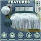 image 5 of Bluebell Floral Printed Duvet Cover Set Reversible Polycotton Beddings Grey | King